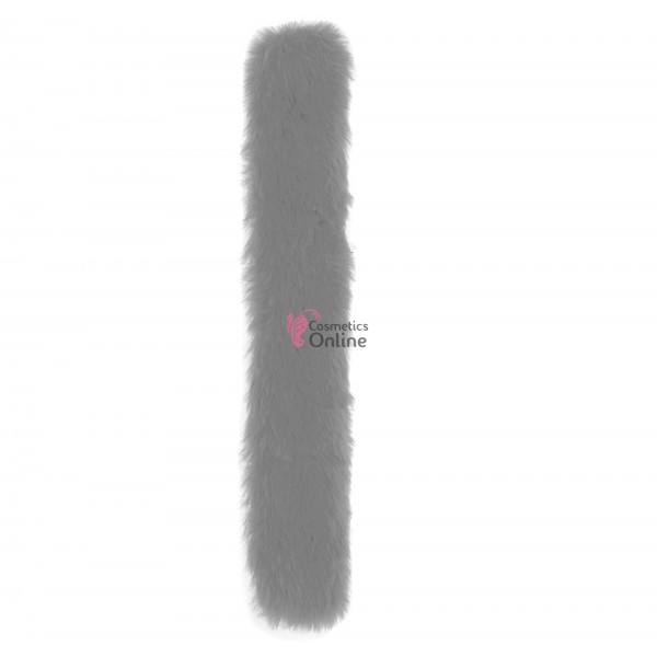 Inel panglica, bratara din imitatie de blana pentru par ID023 Silver Grey